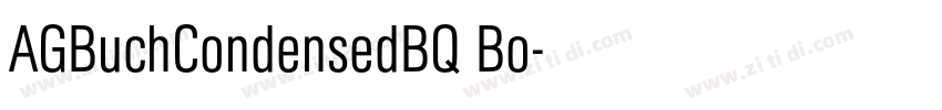 AGBuchCondensedBQ Bo字体转换
